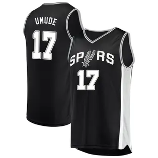 Youth Stanley Umude San Antonio Spurs Black Jersey - Icon Edition - Fast Break