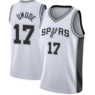 Youth Stanley Umude San Antonio Spurs White Jersey - Association Edition - Fast Break