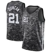 Youth Tim Duncan San Antonio Spurs Black Jersey - City Edition - Swingman
