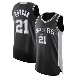 Youth Tim Duncan San Antonio Spurs Black Jersey - Icon Edition - Authentic
