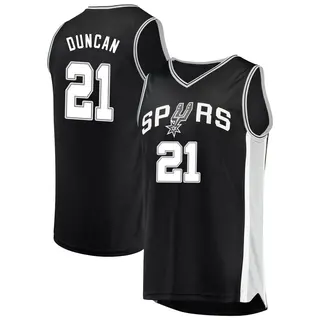 Youth Tim Duncan San Antonio Spurs Black Jersey - Icon Edition - Fast Break