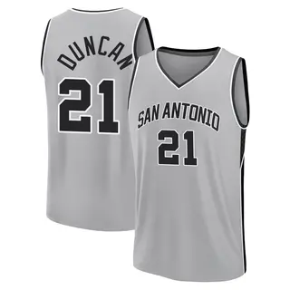 Youth Tim Duncan San Antonio Spurs Silver 2024/25 Statement Edition Jersey - Fast Break