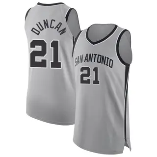 Youth Tim Duncan San Antonio Spurs Silver 2024/25 Statement Edition Jersey - Authentic