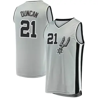 Youth Tim Duncan San Antonio Spurs Silver Jersey - Statement Edition - Fast Break